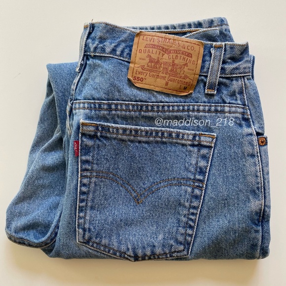 Levis Vintage 550 High Rise Straight Leg Dad Jeans 31” waist - Picture 3 of 15